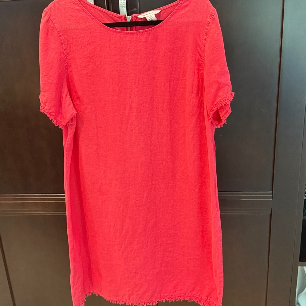 Tommy Bahama Red Linen Top